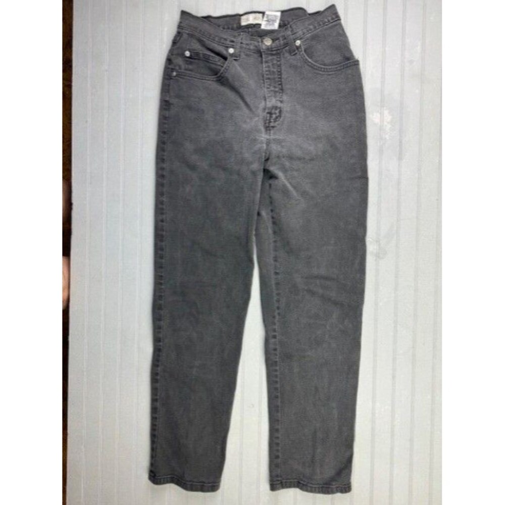 French Dressing Size 6p Womens Jeans Easy Fit Black High Rise Stretch Straight